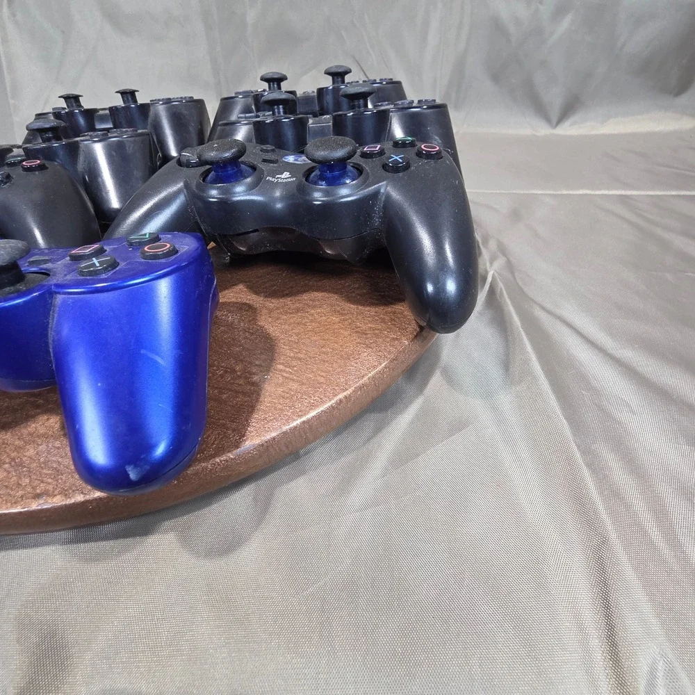 Lot of 7 PS3 Controllers Sony DualShock 3 Sixaxis Logitech Cordless Action Black